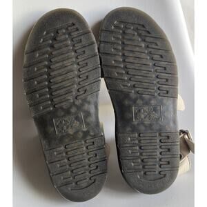 Dr Martens Gryphon Quad Platform Sandal Parchment Beige Pisa Leather Womens 11